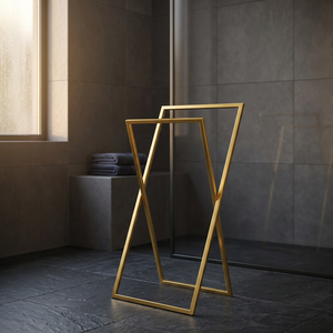 Toallero Plegable Minimalista de 30 Pulgadas, Soporte para Toallas de Baño Independiente con Acabado Pintado - Product Image 5