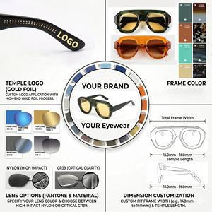 LBAshades 2410 <span class=keywords><strong>Gafas</strong></span> de Sol Personalizadas para <span class=keywords><strong>Hombre</strong></span> y Mujer con Lentes CR39, <span class=keywords><strong>Gafas</strong></span> de Sol Extra Grandes al por Mayor, <span class=keywords><strong>Gafas</strong></span> de Sol de Acetato de Moda 2026 - Product Image 4