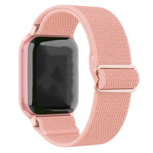 Correa de Tela Elástica Multicolor para Reloj Deportivo, Correa de Nailon Trenzado para Apple Watch de 49 mm, 46 mm y 42 mm, Disponible en Fábrica para Venta al por Mayor - Product Image 3