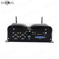 Computadora Industrial sin Ventilador EGLOBAL, Intel Core I3-6157U, DDR4, MSATA SSD, Win10, 6*COM, 6*USB, VGA, HD, 2.5GLAN, Linux, Mini PC Integrado