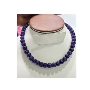 ¡Suministro al por mayor de cuentas de piedra de calabaza de amatista para la fabricación de joyas de excelente valor! - Product Image 1