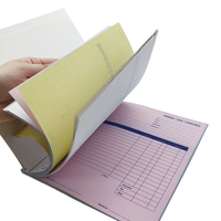 Livre de factures autocopiantes Livre de factures personnalisé Formulaire en double 145x210mm Commande de vente A5 Facture de réception de commande en double