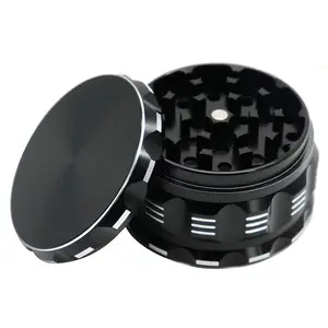 Custom Logo 4-Layer Premium OEM/ODM Wholesale Made with Aluminum Alloy CNC Machining Services Tobacco Herb Grinder