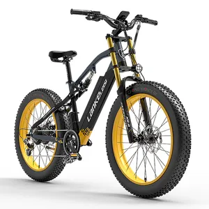 Lankeleisi RV700 E Bike, armazém dos EUA e UE, bicicleta elétrica gorda de 1000 W e 26 polegadas, suspensão total, mountain bike