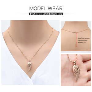 Collier d'urne funéraire aile d'ange pour femmes hommes pendentif d'urne en acier inoxydable porte-cendres bijoux commémoratifs - Product Image 2