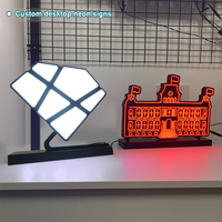 Enseigne néon LED personnalisée pour restaurant, lettres lumineuses, enseigne néon élégante pour restaurant, enseigne néon ouverte