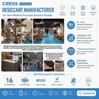 CRESS 2 Gram CRESS Pengering Tanah Liat Mineral Industri Sachet Granul untuk Pengendalian Kelembapan Kemasan Elektronik dan Bahan Kimia