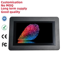 Monitor Sentuh Multimedia Multi Antarmuka WSVGA 7 Inci 1024X600 USB-C VGA AV Input Driver Board untuk Mesin Iklan Panel PC