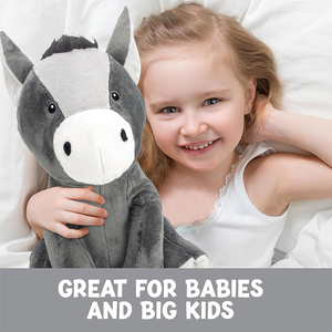 دمية حمار محشوة جديدة لعام 2025، لعبة حمار محشوة ثقيلة الوزن، هدايا عيد الفصح للأولاد والبنات والأطفال - Product Image 5