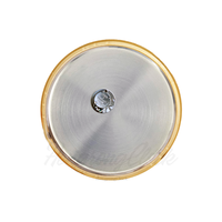 Insert Jam 62mm 2.44 Inci Pengganti Jam Quartz Bulat untuk Kerajinan Dial Putih Bezel Warna Emas/Perak dengan Angka Romawi