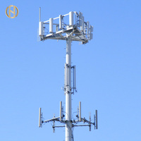 Antenne 5G de 25 m à 30 m, tour monopode de télécommunications, poteau de communication