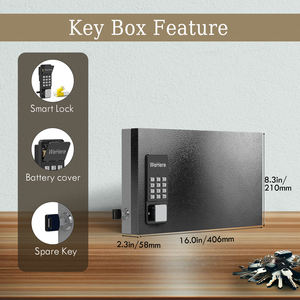 WeHere Factory 24 clés murales en acier mot de passe <span class=keywords><strong>numérique</strong></span> électronique hôtel clé <span class=keywords><strong>coffre</strong></span>-<span class=keywords><strong>fort</strong></span> sécurité armoire à clés - Product Image 3