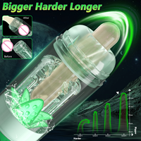 Wasserdichter Elektrischer Masturbationsbecher mit Wabendesign und Realistischem Gefühl für Männer, Vibrator mit Teleskop-Rotation und Saugfunktion, Erwachsenen-Lustspielzeug