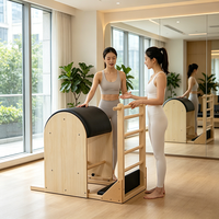 Appareil d'entraînement de danse Pilates Ladder Barrel en bois d'érable pour l'ouverture de la poitrine et l'amélioration de la flexibilité corporelle, idéal pour les studios de danse