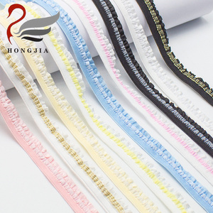 Vente en gros de ruban élastique en dentelle à double couche de 12 mm, ruban de couture en nylon, ruban de lingerie, bande élastique pour soutien-gorge - Product Image 1