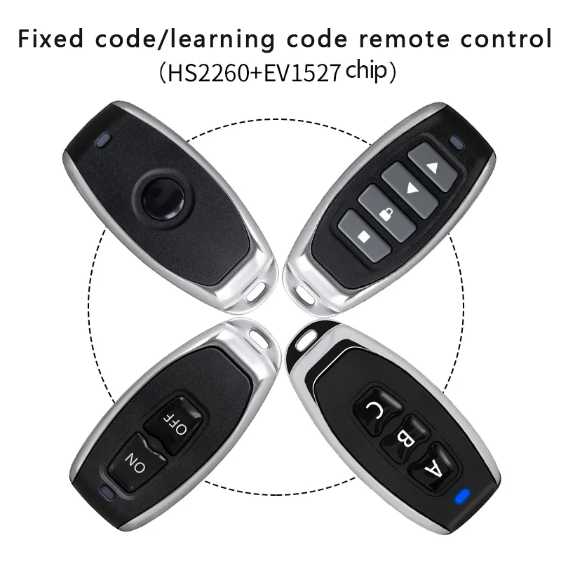 433.92 mhz learning code remote control wireless rf remote control garage door remote control