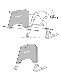 Accessoires Moto Plaque de Protection Carénage pour Honda CRF1100L AFRICA TWIN <span class=keywords><strong>1100</strong></span> L AFRICA TWIN <span class=keywords><strong>ADVENTURE</strong></span> SPORTS - Product Image 6