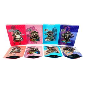 Borsa Mylar stampata personalizzata con scatola a secco di fiori e caramelle biscotti alimenti confezione 3.5g 7g 14g 28g Mylar sacchetti e scatola di visualizzazione - Product Image 6