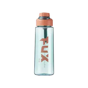 Fábrica personalizada sin BPA personalizada motivacional portátil reutilizable plástico deportes moda botella de agua con