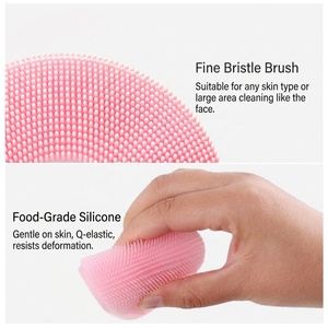 Professional Deep Facial Cleansing Brush Handheld Silicone Scalp Face Massager with Soft Shampoo <b>Blackhead</b> <b>Removal</b> Bath <b>Tool</b> - Product Image 4
