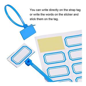 Самоблокирующиеся разноцветные кабельные стяжки 6 дюймов, тяжелые пл - Product Image 4