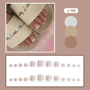 Uñas postizas de cobertura completa de color blanco al por mayor, uñas artificiales de primavera de colores vibrantes, uñas de color sólido. - Product Image 2