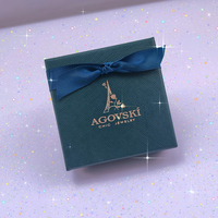 Logo personnalisé Boîte de luxe en carton cadeau en papier pour bijoux Boîtes d'emballage pour bijoux