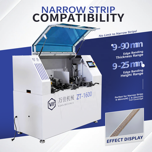 Enchapadora de Cantos Automática WANJIA ZT-1600 para Tiras Estrechas con Pegamento <span class=keywords><strong>PUR</strong></span> de Fusión en Caliente y Control PLC - Product Image 2