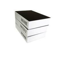Boîte cadeau d'emballage de stockage de livre décorative en carton rigide vide mat de logo d'impression CMJN personnalisé en forme de livre à fermeture magnétique