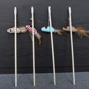 Juguete divertido de plumas para gatos de Vietnam, juguete interactivo sostenible de palo de hadas colorido para mascotas de madera para interiores para gatos - Product Image 1