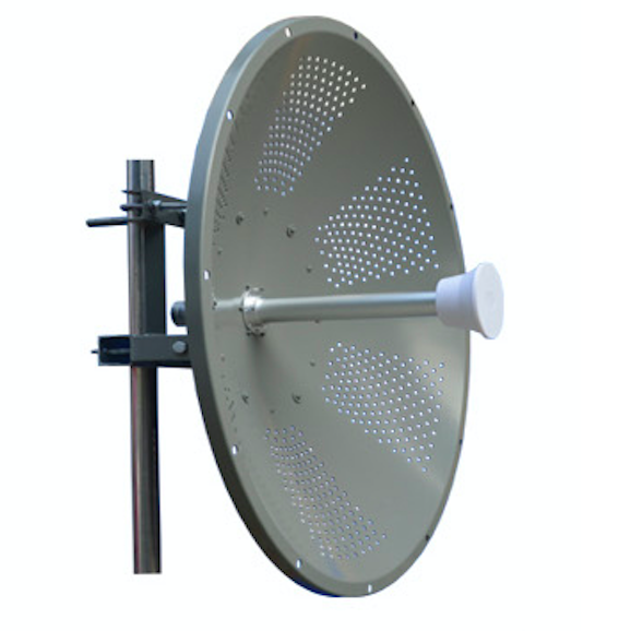 32dBi Long Range Outdoor WiFi Dish Antenna 5.8GHz 50 km 3 Feet Dual Polarization 4x3