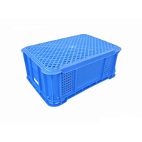 Caisses en plastique empilables pour aliments frais, paniers en maille, paniers de rangement personnalisés pour fruits et légumes, vente en gros d'usine