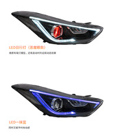 Phares LED modifiés 36W 36V pour modèles Elantra 2010-2015 avec clignotants