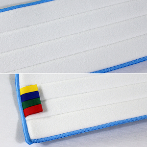 Mopa húmeda trenzada de microfibra comercial personalizada, limpieza, lavable, reutilizable, cabeza de mopa de microfibra, paño de limpieza de suelo plano para suelo - Product Image 3