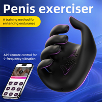 App-Fernbedienung Männliches Sexspielzeug Eichel-Vibrator Vibrierender Stimulator Eichel-Trainer Männlicher Masturbator Erwachsenen-Sexspielzeug für Männer