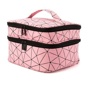 BSCI Factory Portable Roasted Nail Light Storage Bag Essential Oil Nail Polish Storage <b>Box</b> Double Layer 30 Grid Storage Bag - Product Image 6