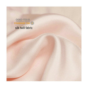 Customized <strong>Wholesale</strong> 10mm to 35mm Pure <strong>Silk</strong> Twill <strong>Fabric</strong> Mulberry <strong>Silk</strong> <strong>Fabric</strong> - Product Image 1