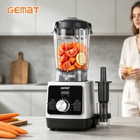 Hoge snelheid blender 1600W professionele mixer fruit ijs smoothie maker met 2-in-1 geïntegreerde tamper, opberg- en maatbeker