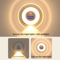 Pilihan Cerdas Lampu Dinding LED Pintar Modern dengan Sensor Manusia, Kontrol Sentuh, Dapat Diredupkan untuk Kamar Tidur, Samping Tempat Tidur, Dapat Disesuaikan