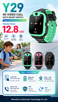 Reloj Inteligente Y29 para Niños con Tarjeta SIM 4G, Videollamada, Modos de Clase SOS, WIFI, GPS, LBS, Batería de 680mAh, SOS