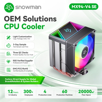 Ventilateur ITX compact noir 90 mm à roulement fluide 50 000 heures PWM pour vendeurs e-commerce transfrontaliers avec logo personnalisé, échantillon OEM de détail