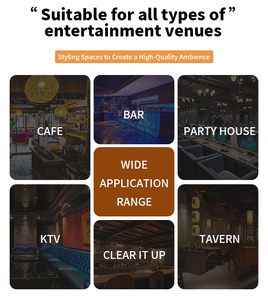 Moderno Night Club divano <span class=keywords><strong>VIP</strong></span> Black Lounge Nightclub mobili da Bar modulare Hotel Lounge Booth Led KTV Bar divano - Product Image 6