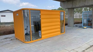 Cửa Hàng <span class=keywords><strong>container</strong></span> chống bão văn phòng di động nặng tùy chỉnh kích thước Triển khai nhanh chóng tất cả kiosk bán lẻ thời tiết - Product Image 3