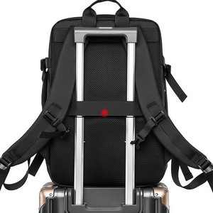 <b>Laptop</b> <b>Backpack</b> 15 Inches Expandable Waterproof Wear Resistant <b>For</b> Business Travel Leisure Male Female Neutral Gray - Product Image 4