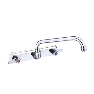 Modern <strong>Kitchen</strong> &amp; <strong>Shower</strong> Faucet Brass Chrome Surface Dual Handle Wall-mounted 360 Degree Rotate Water Filter Faucet - Product Image 1