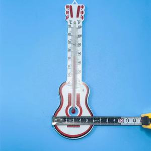 Thermomètre à eau créatif en forme de guitare, rouge, Fahrenheit Celsius, à mercure, pour la mesure scientifique de la température, vente directe 1 Yuan - Product Image 4