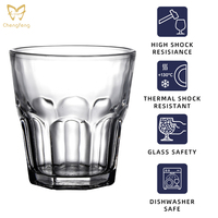 2oz 60ml 100ml 150ml Verre trempé fin Verres à eau en verre trempé Verres à shot incassables
