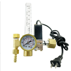 Réducteur de pression pour chauffage électrique au CO2 WQ001 0-15 Psi, manomètre de gaz dioxyde de carbone pour utilisation avec l'argon - Product Image 1