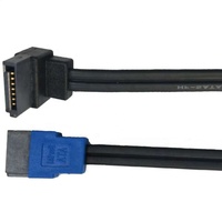 SATA III kabel Hard Disk, jaket PVC kabel Hard Disk seri SATA 7P 7P, sudut kanan 6.0 Gbps untuk komputer PC SSD koneksi CD ROM