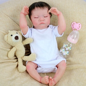 Hyrebornbaby ของเล่นนุ่ม17นิ้วตุ๊กตาทารกเกิดใหม่ Levi จำลองพร้อมลำตัวพลาสติก - Product Image 1